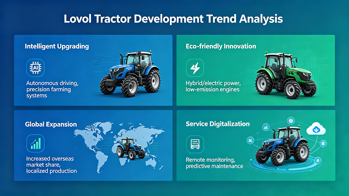 What is the development trend of Lovol tractors?